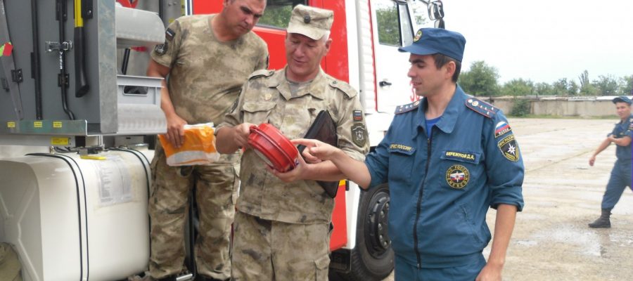 Армянский отдел Народного ополчения Крыма провел занятия по пожарной безопасности 1