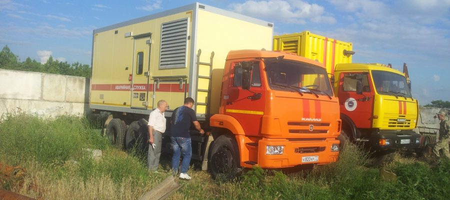 Ополченцы и правоохранители передали передвижные электростанции в РЭС Раздольненского района