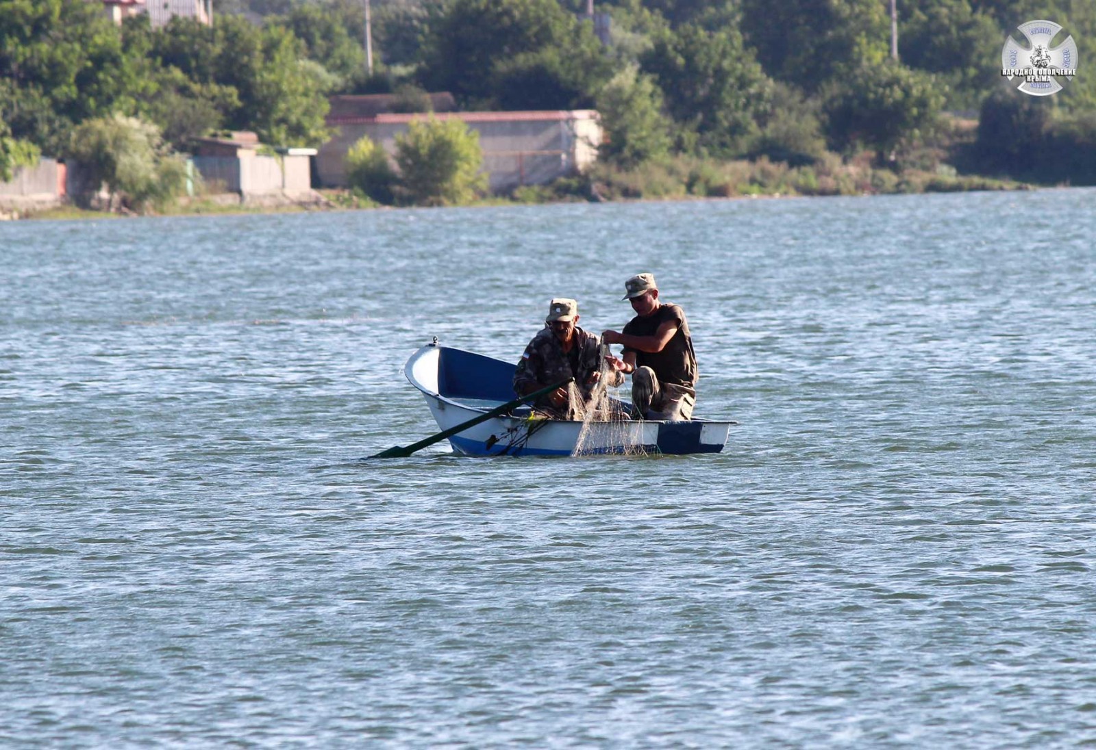 Ополченцы провели рейд по выявлению браконьерских сетей на Симферопольском водохранилище