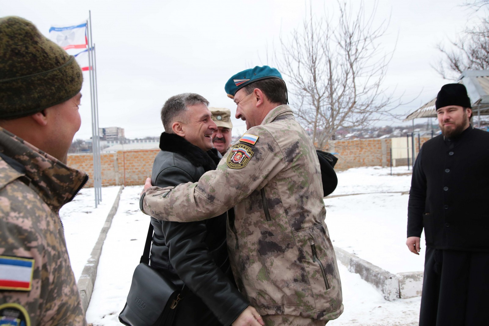 Ополченцы встретились с ветераном «Беркута» Олегом Ефимовым
